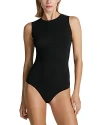 Commando Crewneck Sleeveless Ballet Bodysuit In Black