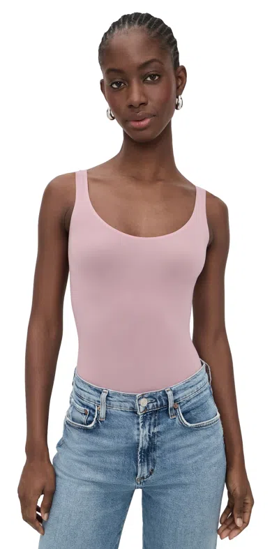 Commando Ballet Tank Thong Bodysuit Mauve In Purple