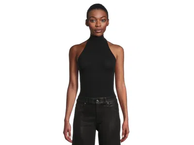 Commando Ballet Turtle Neck Halter Bodysuit In Black