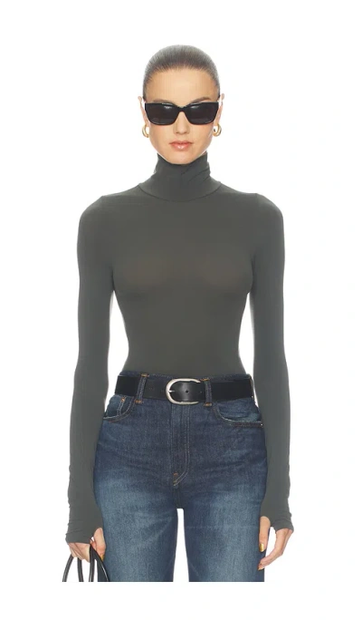 Commando Ballet Turtleneck Bodysuit In Hazel