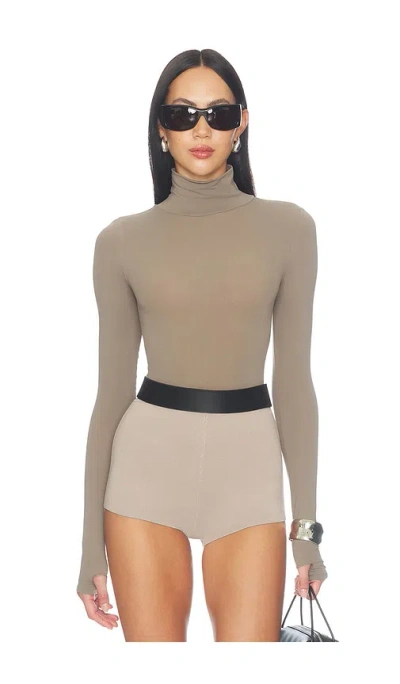 Commando Ballettbody Mit Rollkragen In Neutral