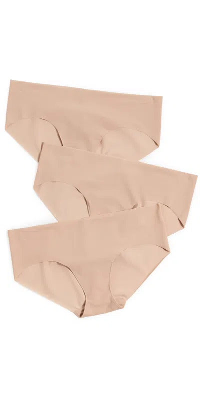 Commando Bikini Panties 3-pack Beige In Brown