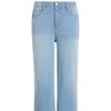 Commando Blue High-rise Cropped Wide Leg In Washed Indigo In Blue