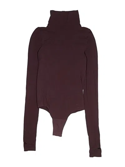 Pre-owned Commando Bodysuit In Burgundy