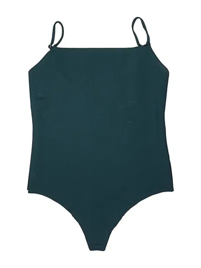 Pre-owned Commando Bodysuit In Teal