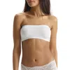 Commando Double Take Lace-trimmed Stretch-jersey Bandeau Bra In White