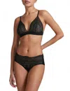 Commando Butter & Lace Bralette In Black In Black