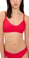 Commando Butter Bralette Poppy In Red