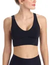 Commando Classic Comfy Scoop Neck Bralette In Black