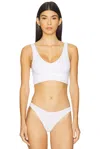 Commando Butter Comfy Longline Bralette In White