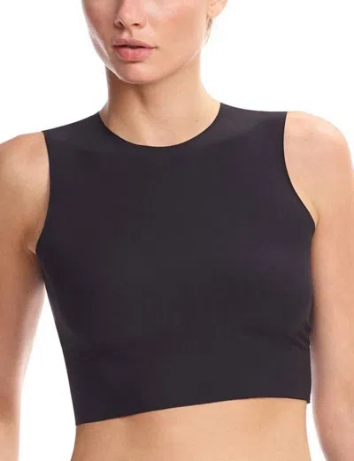 Commando Butter Crop Muscle Tee In Midnight In Black