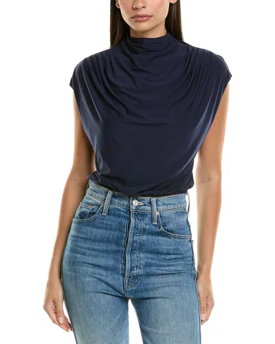 Commando Butter Draped Crop Top In Blue