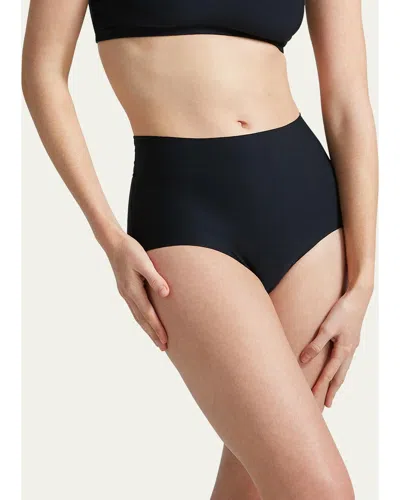 Commando Butter High-rise Stretch Bikini Briefs In Black