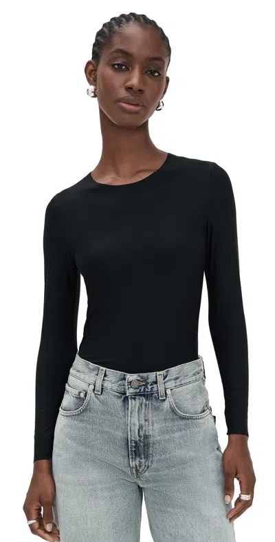 Commando Butter Long Sleeve Crew Neck Black