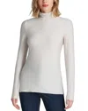Commando Butter Long Sleeve Turtleneck Top In Porcelain
