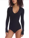 Commando Ballet Center Seam Bodysuit In Blue