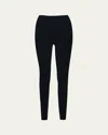 Commando Black Velvet Leggings In Black
