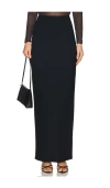 Commando Butter Luxe Maxi Column Skirt In Black