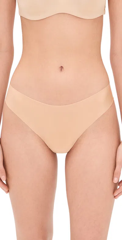 Commando Butter Mid Rise Thong Beige In Neutral