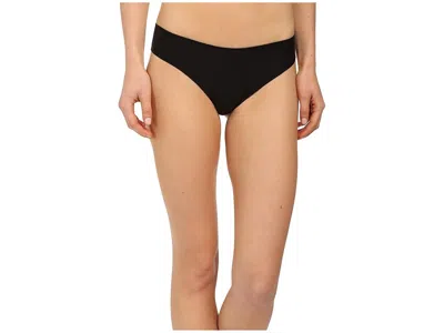 Commando Butter Mid Rise Thong Ct16 In Black
