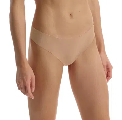 Commando Butter Mid-rise Thong Panty In True Nude In Brown