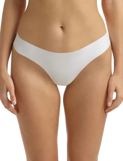 Commando Butter Mid-rise Thong Panty In White