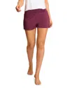 Commando Butter Relaxed Shorts In Burgundy