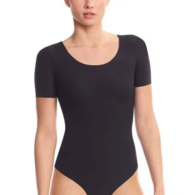 Commando Butter Scoop Neck Bodysuit In Midnight In Black