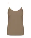 Commando Butter Scoop Neck Spandex Camisole In Brown