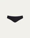Commando Butter Mid-rise Thong In Black
