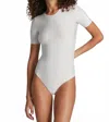 Commando Butter Short Sleeve Crewneck Bodysuit In White In White