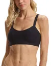 Commando Butter Soft-support Back-closure Bralette In Black