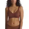 Commando Butter Soft Support Bralette In Cinnamon