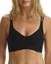 Commando Butter Soft Support Racerback Bralette In Black In Black