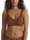 Commando Butter Soft Support Bralette In Brown