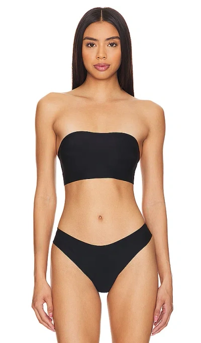 Commando Butter Soft-support Strapless Bralette In Black