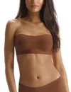 Commando Butter Soft Support Strapless Bralette In Brown