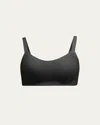 Commando Butter Soft-support Back-closure Bralette In Black