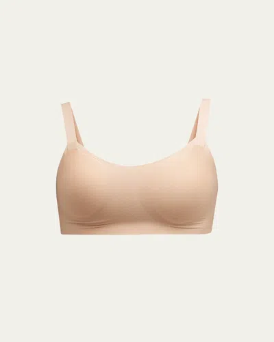 Commando Butter Soft-support Back-closure Bralette In Tnu-beige