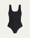 Commando Butter Tank Bodysuit In Black In Black