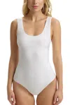 Commando Butter Thong Bodysuit In White