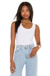 Commando Butter Tank Bodysuit In White