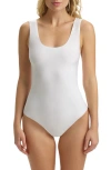 Commando Butter Thong Bodysuit In White