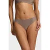 Commando Butter Mid-rise Thong In Gray