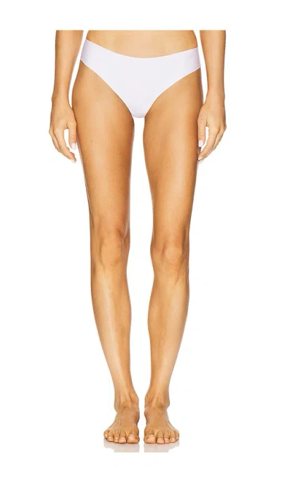Commando Low-rise Cotton Thong In White