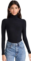 Commando Butter Turtleneck Bodysuit Black In Black