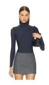 Commando Butter Turtleneck Bodysuit Navy In Blue