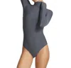 Commando Butter Turtleneck Bodysuit In Asphalt In Black