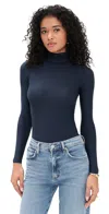 Commando Butter Turtleneck Bodysuit Navy In Blue