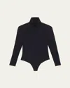 Commando Butter Turtleneck Bodysuit In Porcelain